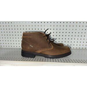 Clarks Morris Peak Mens Leather Waterproof Casual Chukka Boots Size 7.5 Brown